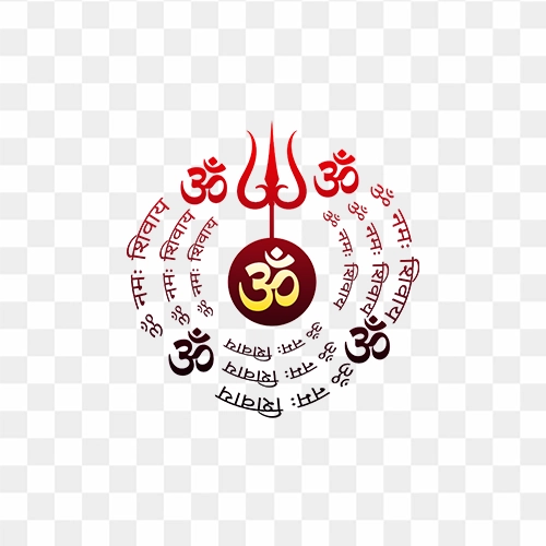 Om Namah Shivay with trishul png image free download